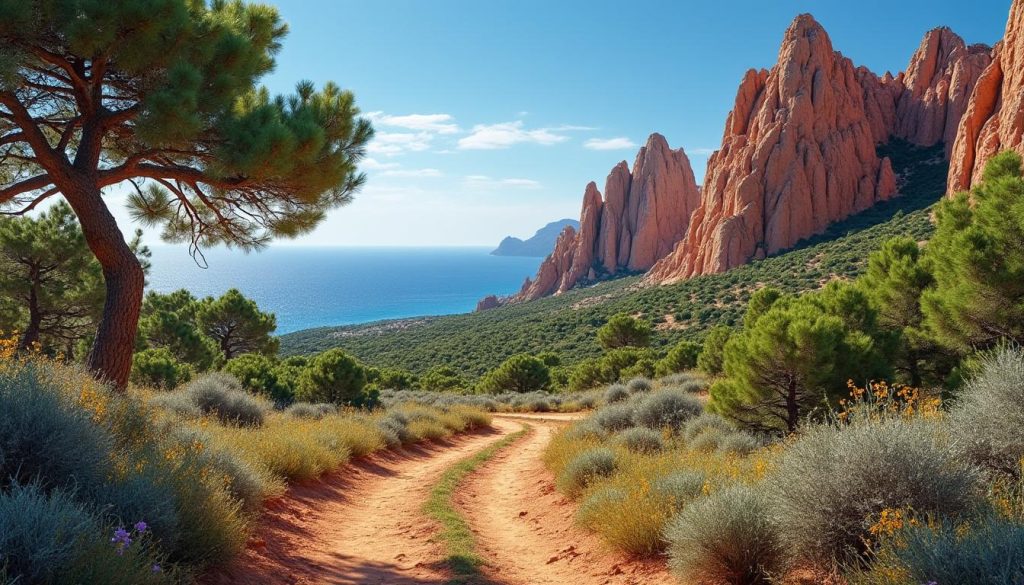 partez à la découverte des plus beaux sentiers de randonnée dans l'estérel et profitez de paysages exceptionnels entre mer et montagnes.