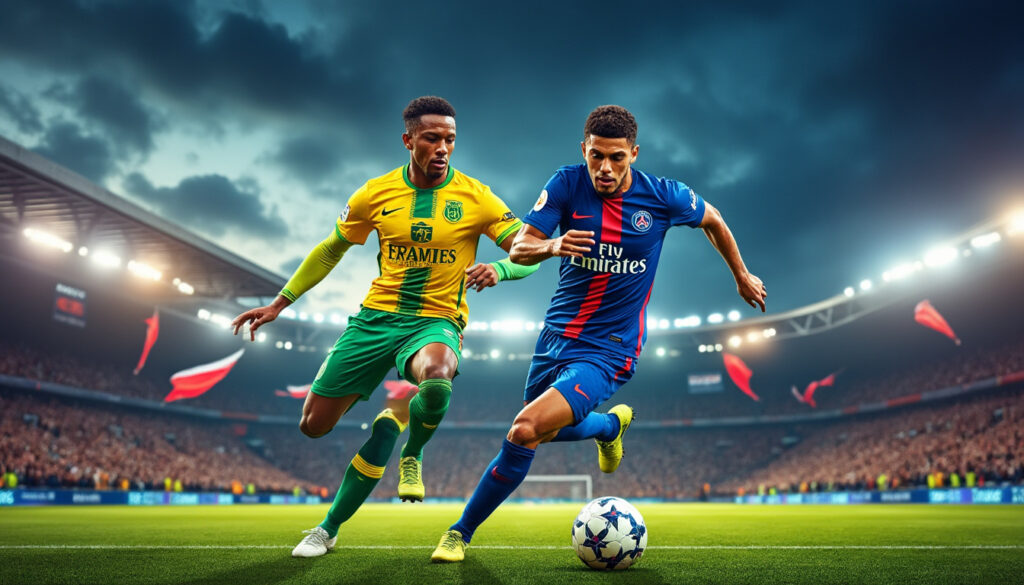 découvrez le classement et l'analyse du duel intense entre le fc nantes et le paris saint-germain, deux géants du football français, et suivez leur confrontation passionnante.