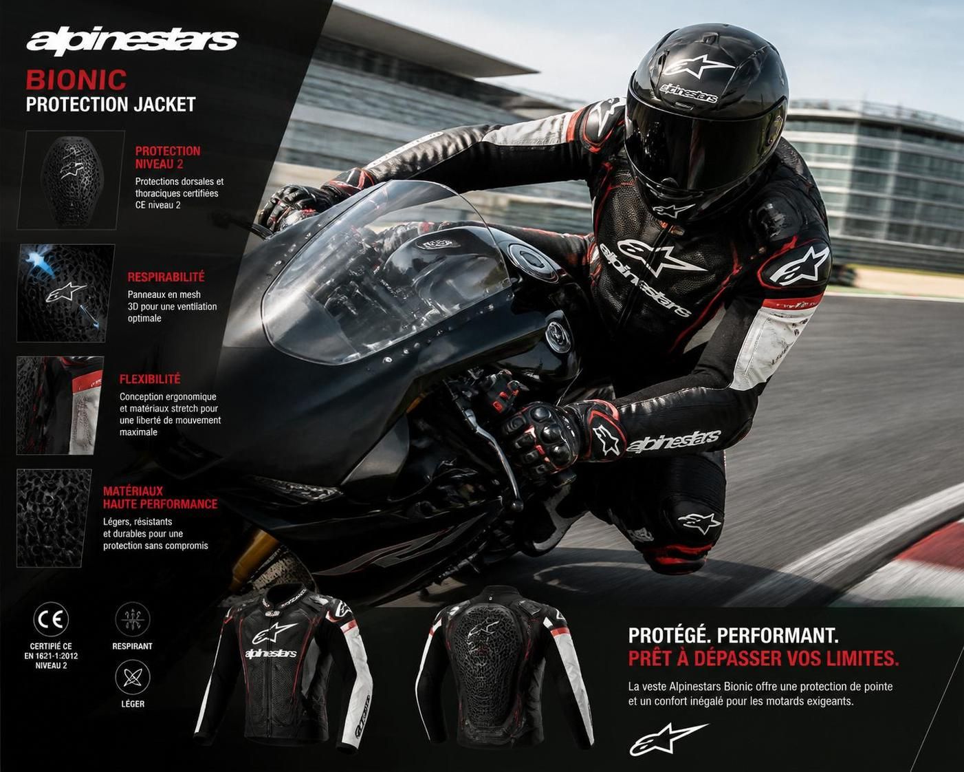 découvrez l'alpinestar bionic, une innovation révolutionnaire qui offre une protection optimale aux motards sportifs, alliant sécurité, confort et technologie avancée pour une expérience de conduite inégalée.