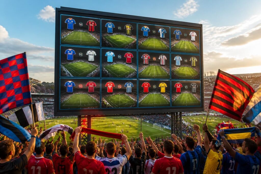 découvrez le calendrier complet des matchs de foot aujourd’hui pour ne rien manquer de toutes les rencontres en direct et suivre vos équipes préférées.