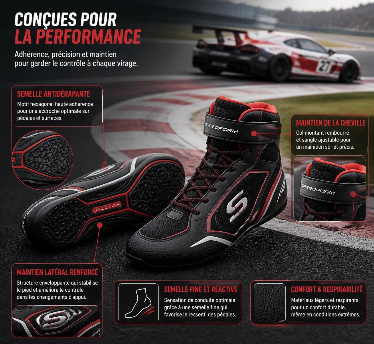 découvrez les caractéristiques essentielles des chaussures sport auto pour garantir confort et performance au volant. choisissez le modèle idéal pour une conduite optimale et sécurisée.
