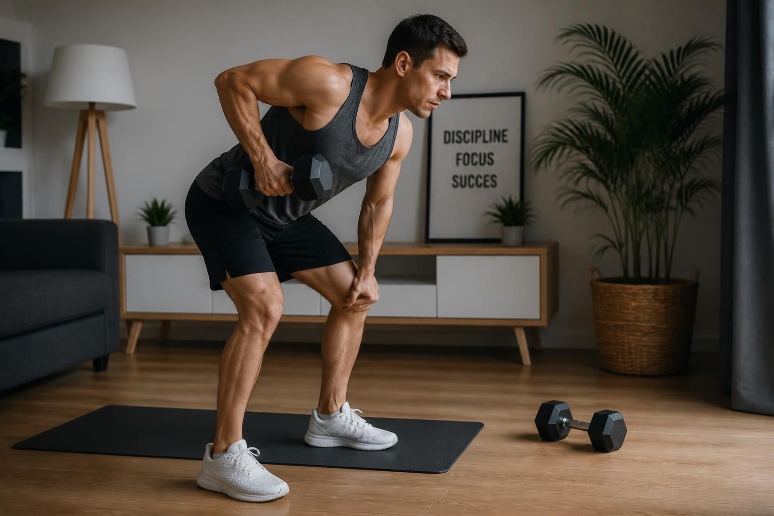 découvrez les meilleures techniques d'exercice aux haltères pour le dos afin d'optimiser votre entraînement à la maison efficacement et en toute sécurité.