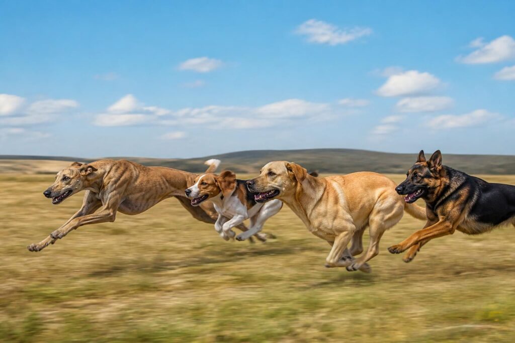 découvrez jusqu'où peut sprinter un chien en fonction de sa race et de son âge, avec des informations sur les vitesses maximales et les capacités physiques selon chaque catégorie.